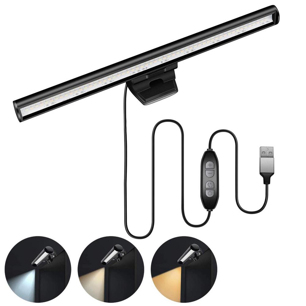 Eye Protection Reading Lamp On Desk Monitor