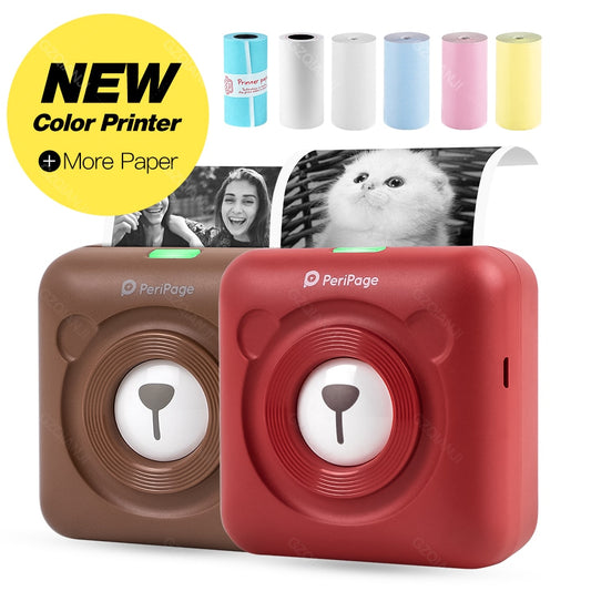 Candy-Color Pocket Photo Printer (203DPI & 304DPI)